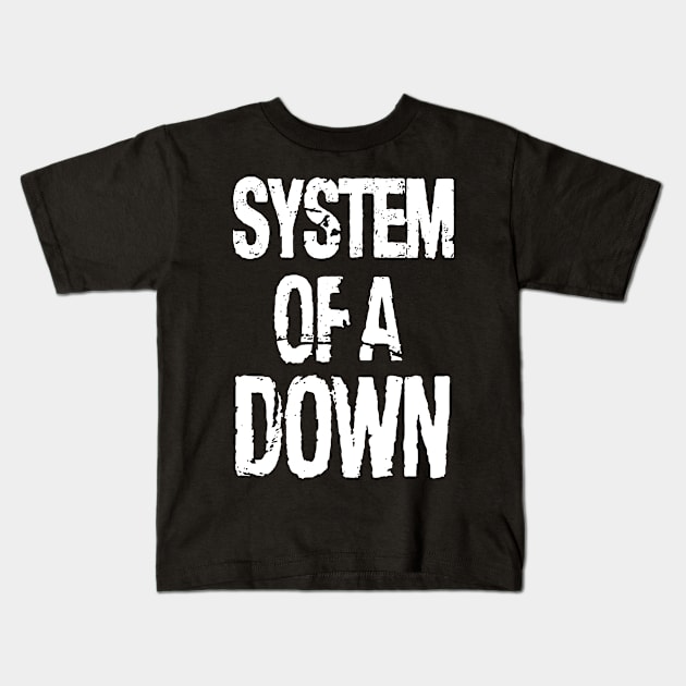 soad white logo Kids T-Shirt by CoconutSportsCo